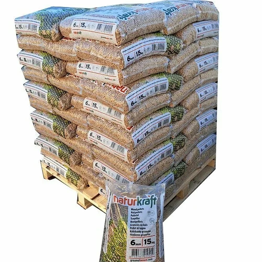 Granulés Naturkraft 15 kg — palette de 66 sacs