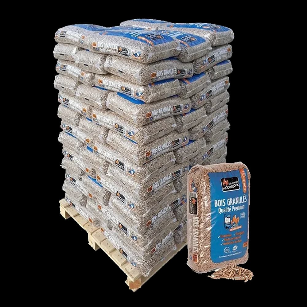 Granulés Woodstock 15 kg — palette de 78 sacs