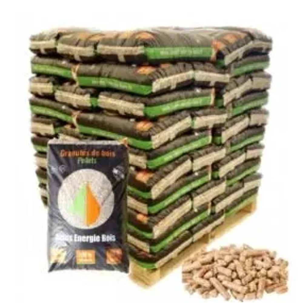 Pellets Alpes Energie Bois 15 kg — palette de 70 sacs