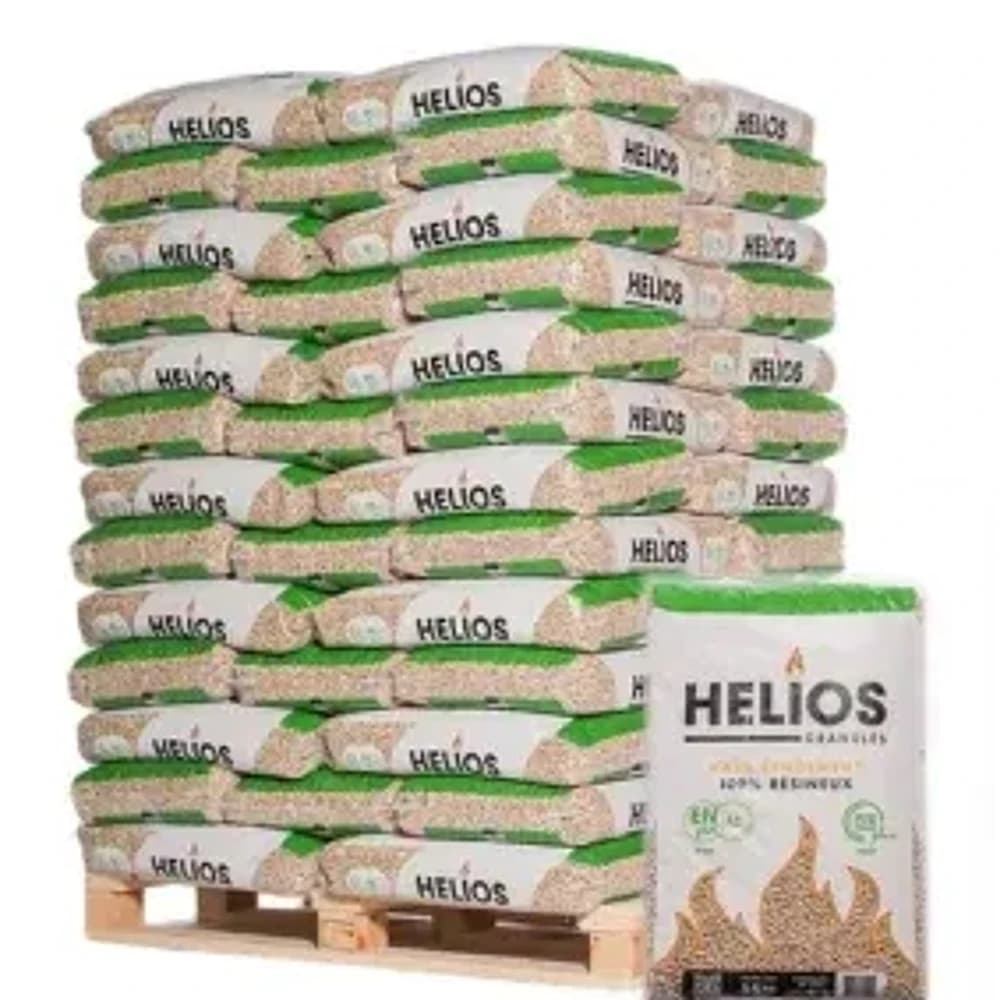 Pellets HELIOS 15 kg — palette de 65 sacs