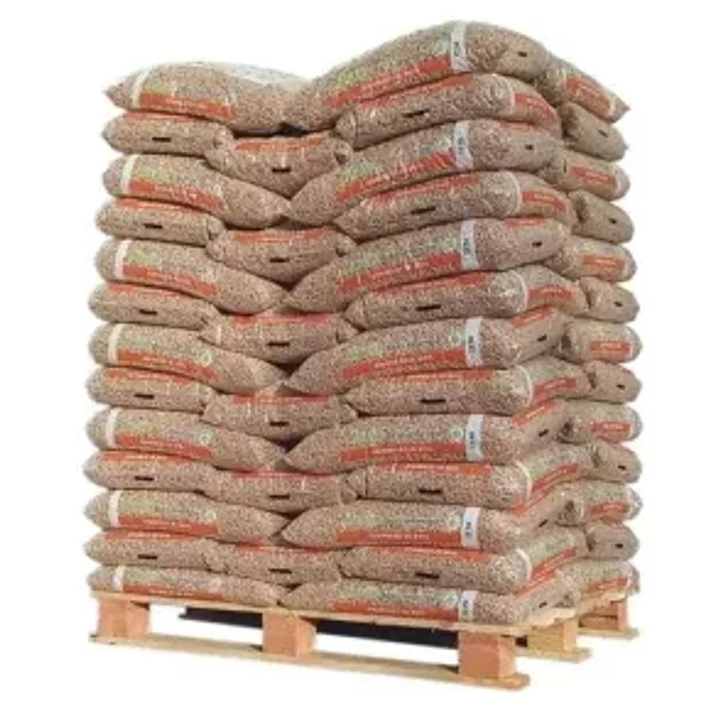 Pellets Moulin Bois Energie 15 kg premium — palette de 65 sacs