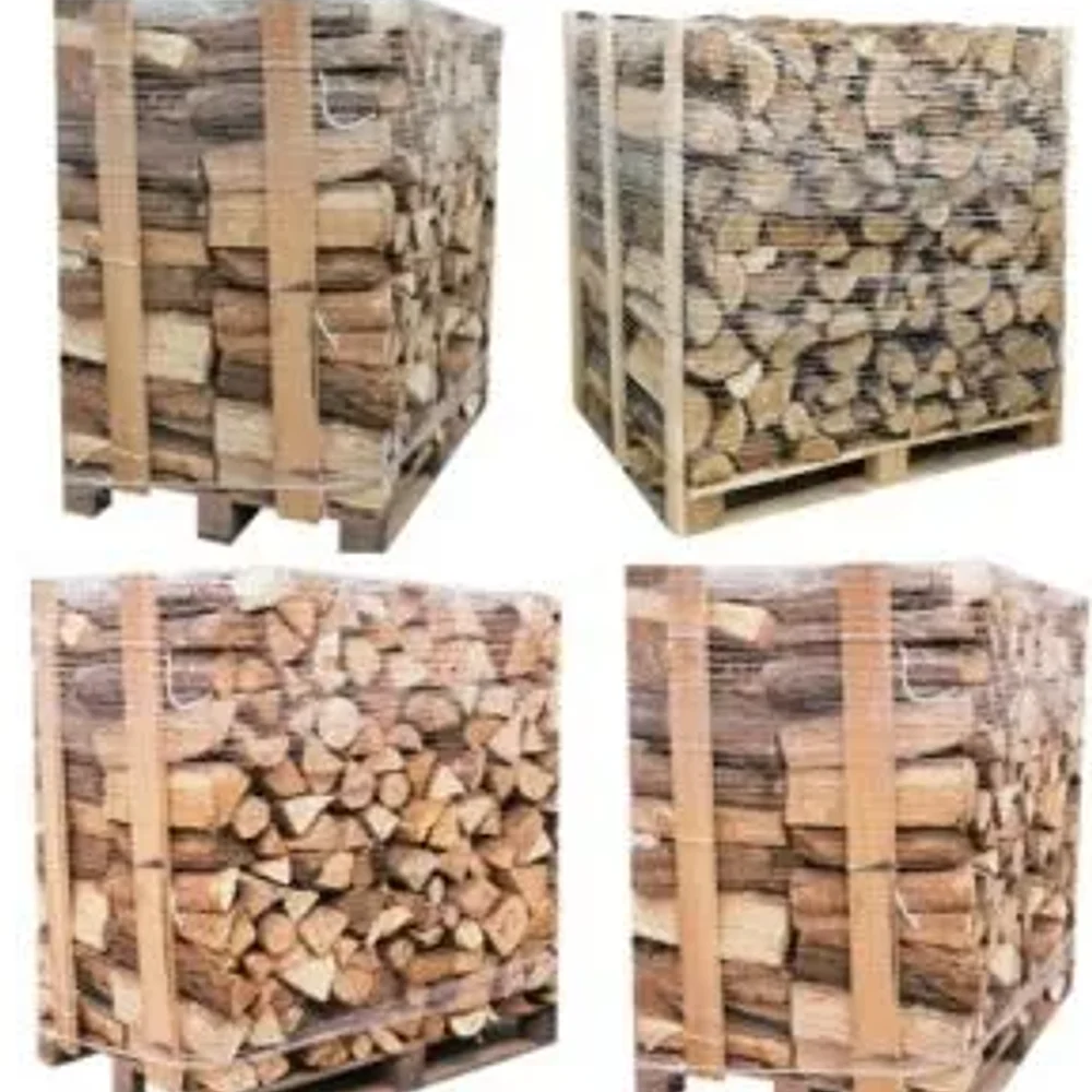 Bûches 50 cm chêne blanc, hêtre et charme — 4 palettes